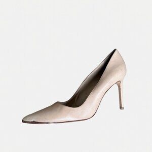 Manolo Blahnik Nude Stiletto Pumps 41